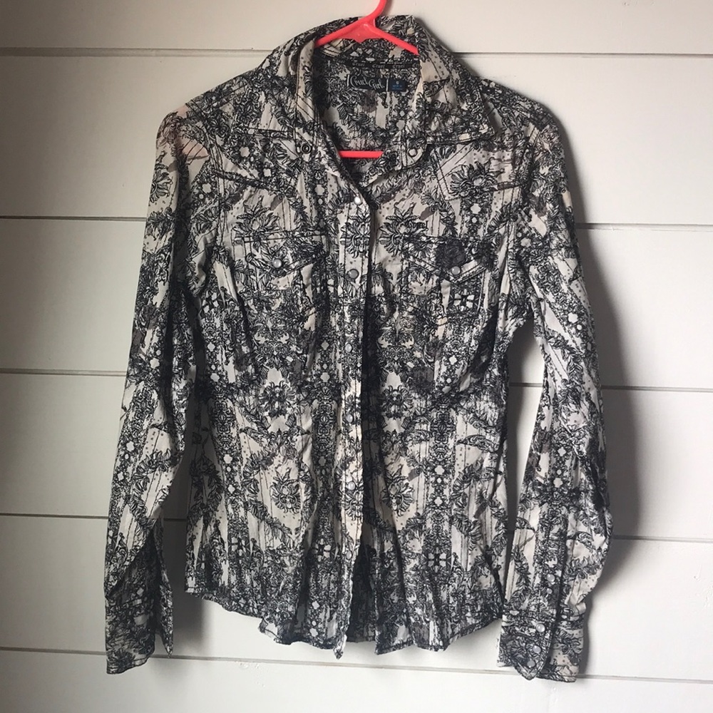 Cruel Girl Rodeo Shirt. Long sleeve, button down.